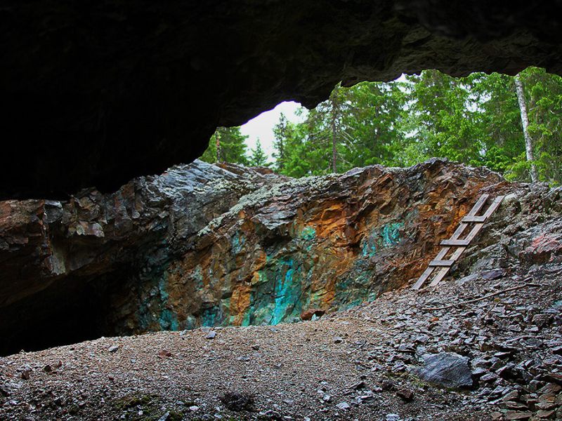 kaellergruvan bunter altbergbau