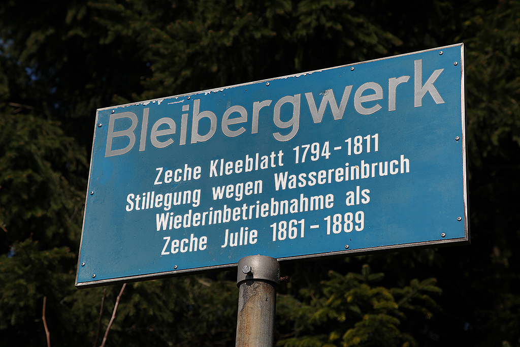 Zeche Kleeblatt Bleibergwerk in Solingen, Altbergbau in NRW Altbergbau in NRW: Zeche Kleeblatt Bleibergwerk in Solingen