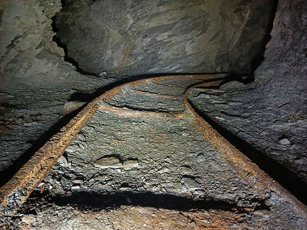 Gleisbett in der Schiefergrube Ostermorgen