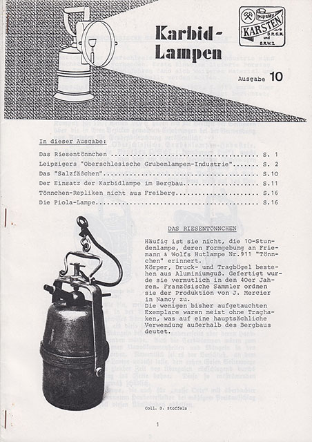 Karbid Lampen Ausgabe 10