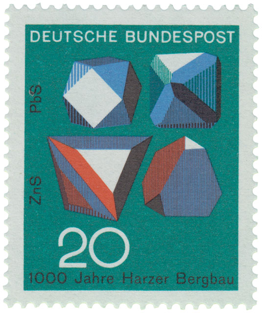 Deutsche Bundespost: 1000 Jahre Harzer Bergbau 20 Pfennig