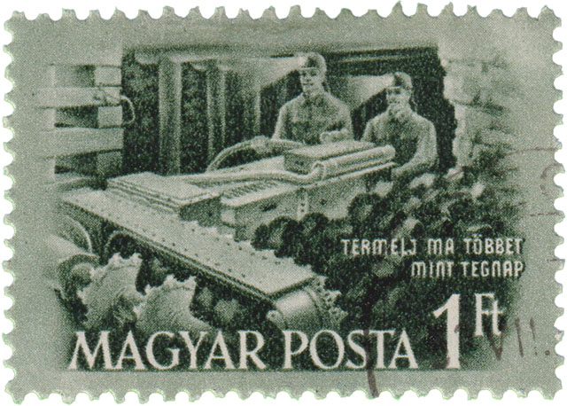 Ungarn Bergbaumotiv Briefmarke