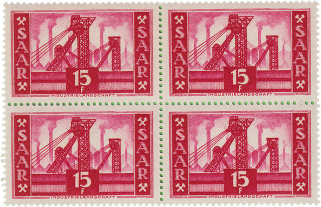 Industrielandschaft Bergbau Saar Saar Bergbau Briefmarken