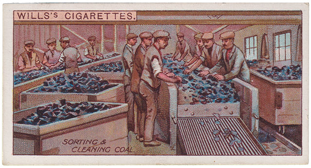 Sorting and cleaning Coal - Picture 10 - Wills Cigarettes Bergbau Sammelkarten