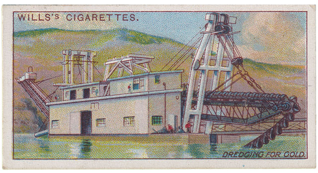 Dredging for Gold - Picture 24 - Wills Cigarettes Bergbau Sammelkarten