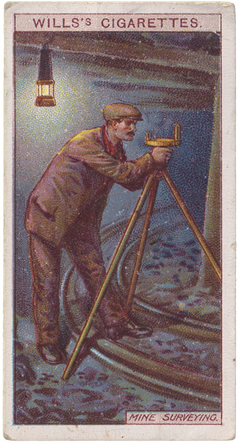 Mine Surveying - Picture 3 - Wills Cigarettes Bergbau Sammelkarten