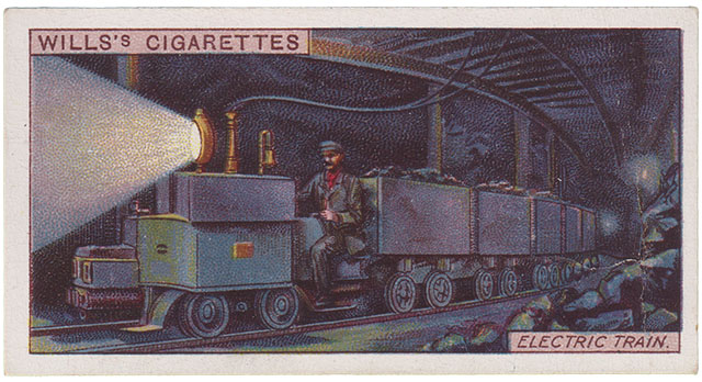 Electric Train - Picture 7 - Wills Cigarettes Bergbau Sammelkarten