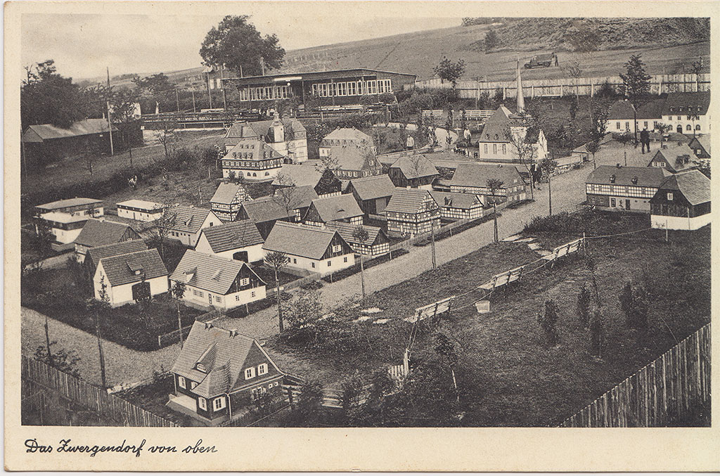 Das Zwergendorf von oben - Postkarte