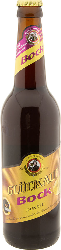 Glück Auf Bock Bier dunkel der Glückauf-Brauerei Glück Auf Bock Bier dunkel der Glückauf-Brauerei