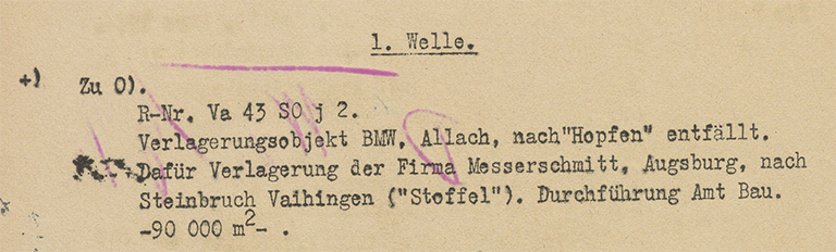 Untertage-Verlagerung Hopfen