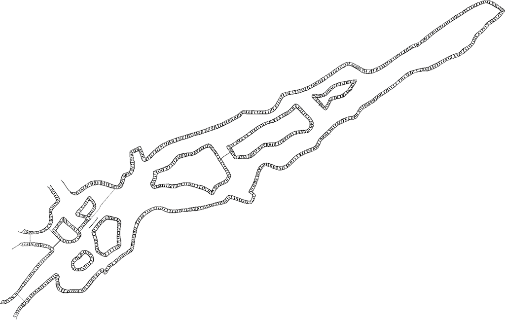 Teil Grubenriss skizziert Grubenriss skizziert