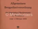 allgemeinen bergpolizeiverordnung