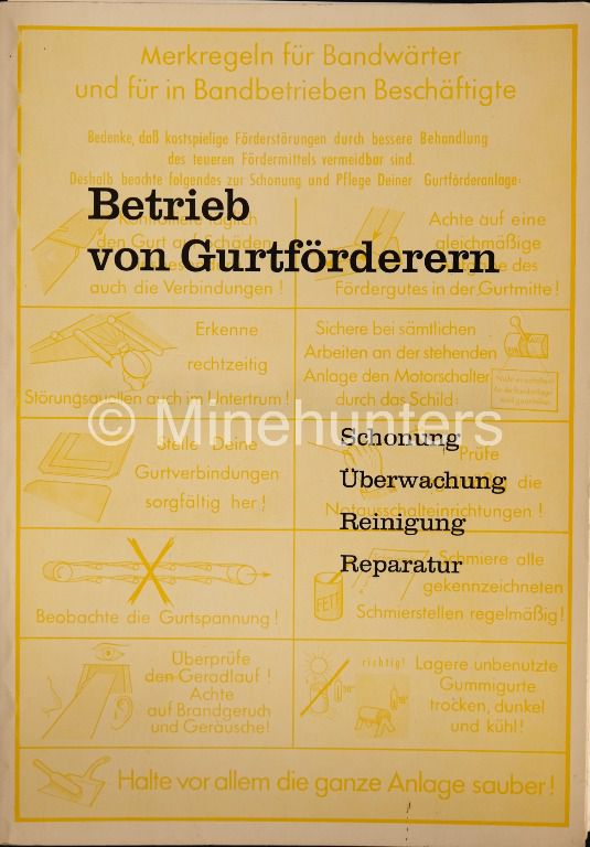 betrieb von gurtfoerderern