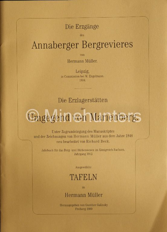 die erzgaenge des annaberger bergreviers  die erzlagerstaetten 