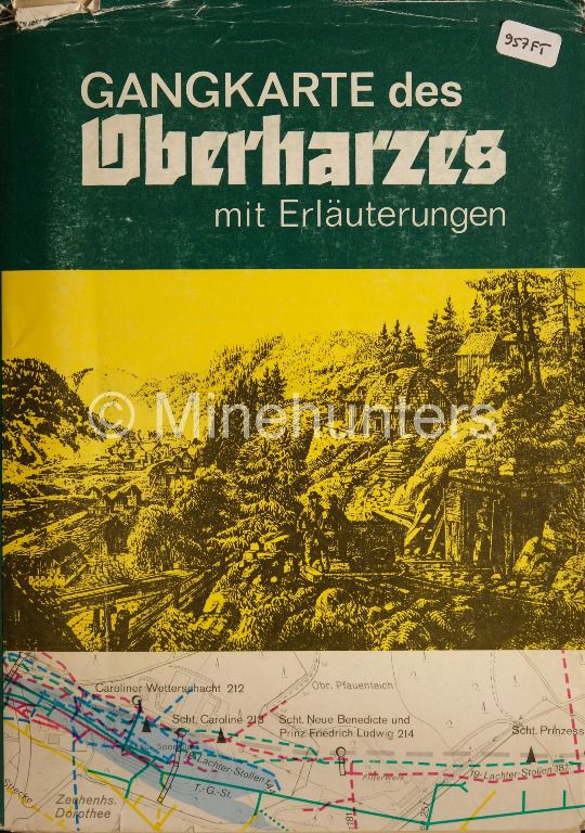 gangkarte des oberharzes mit erlaeuterungen