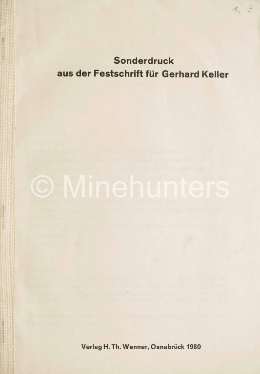 sonderdruck aus der festschrift fuer gerhard keller