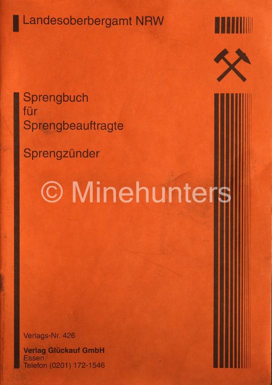 sprengbuch fuer sprengbeauftragte sprengzuender